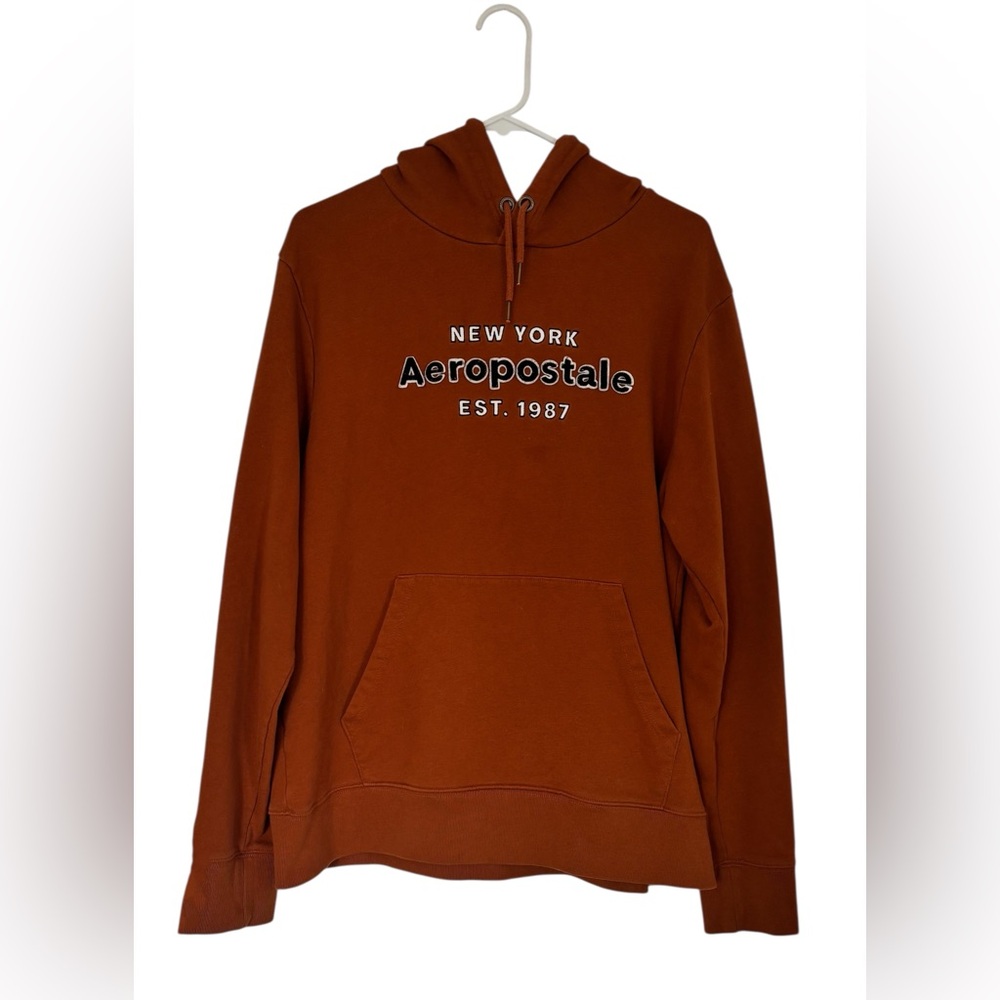 Aeropostale Men's Orange Hoodie